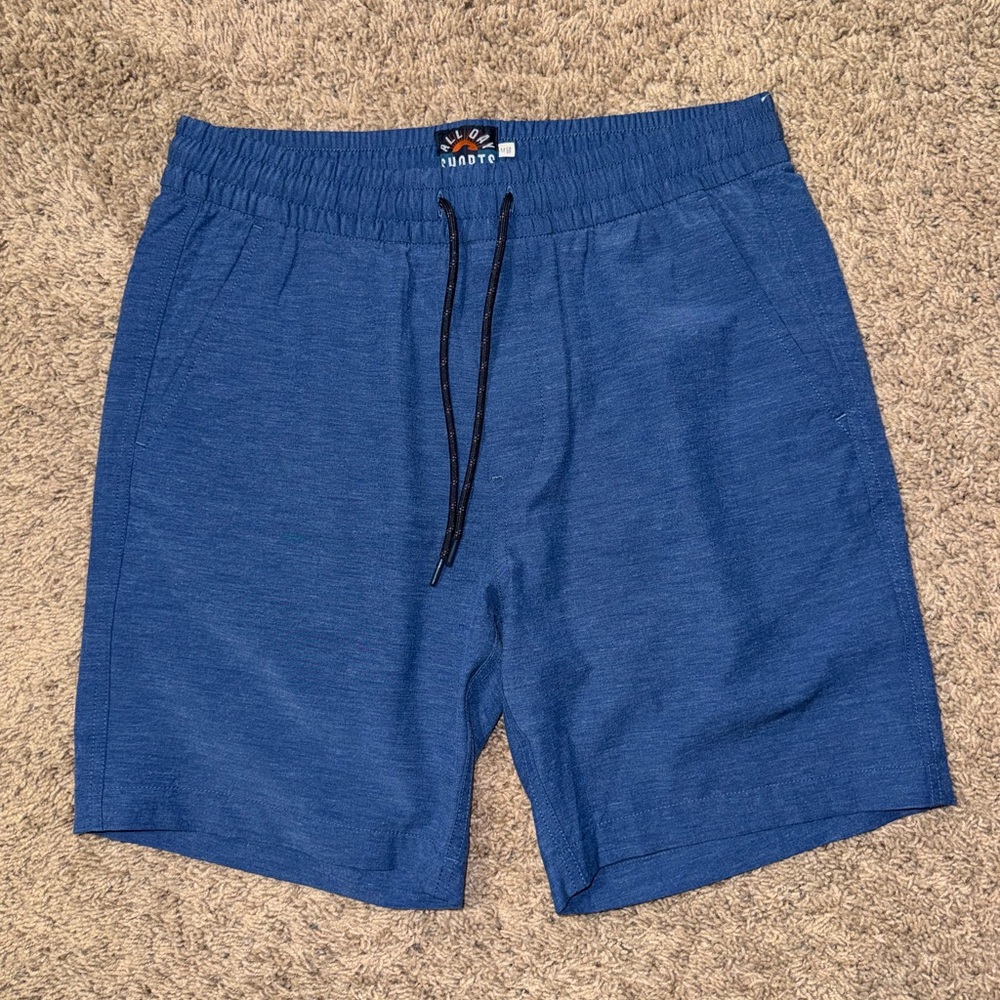 Faherty Australia Drawstring All Day Shorts (8" Inseam) In Navy Men’s